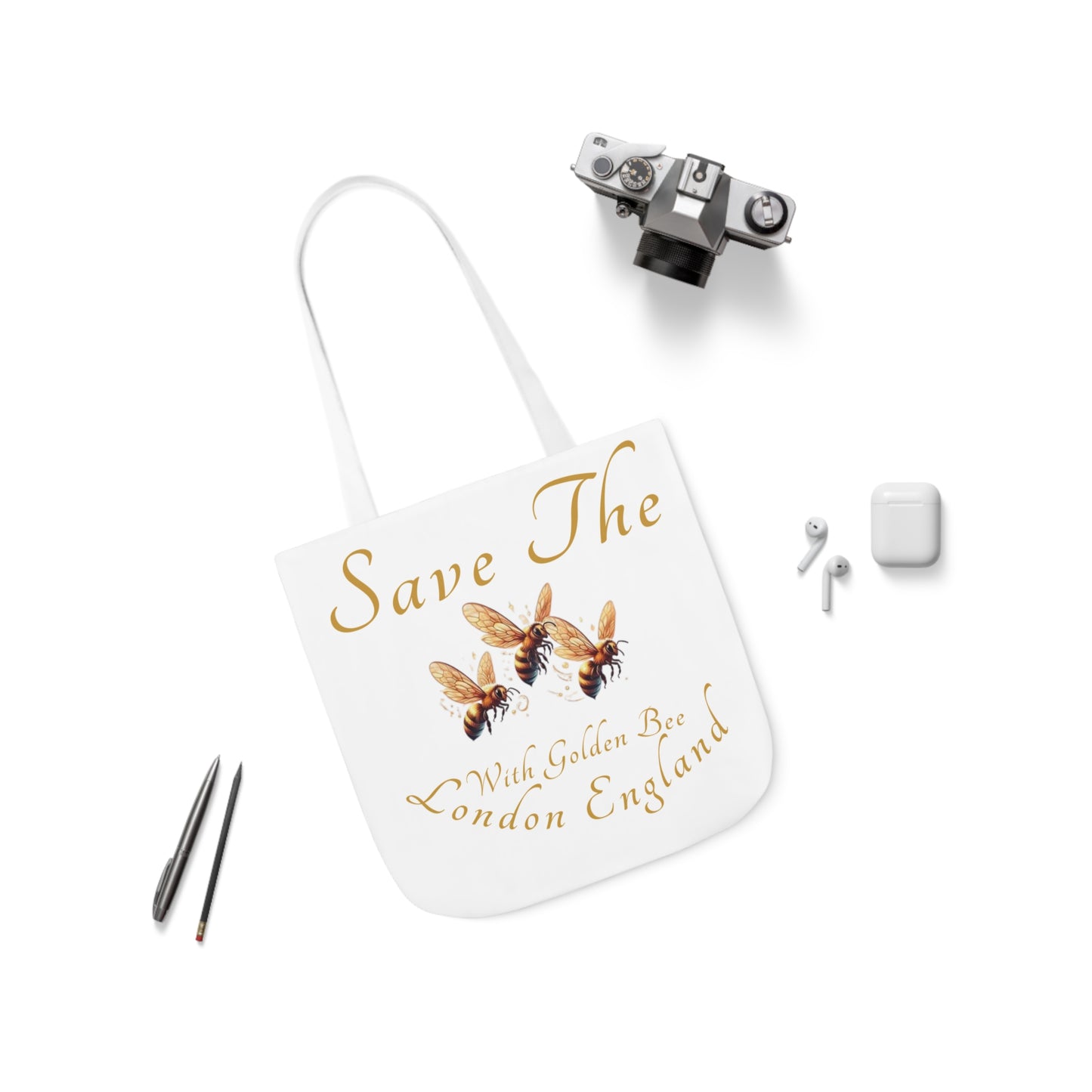 Save The Bees Canvas Tote Bag