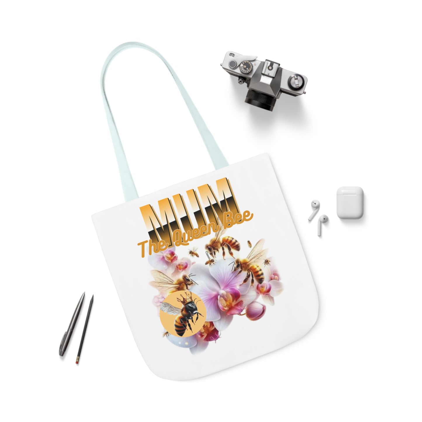 Queen Bee Canvas Tote Bag