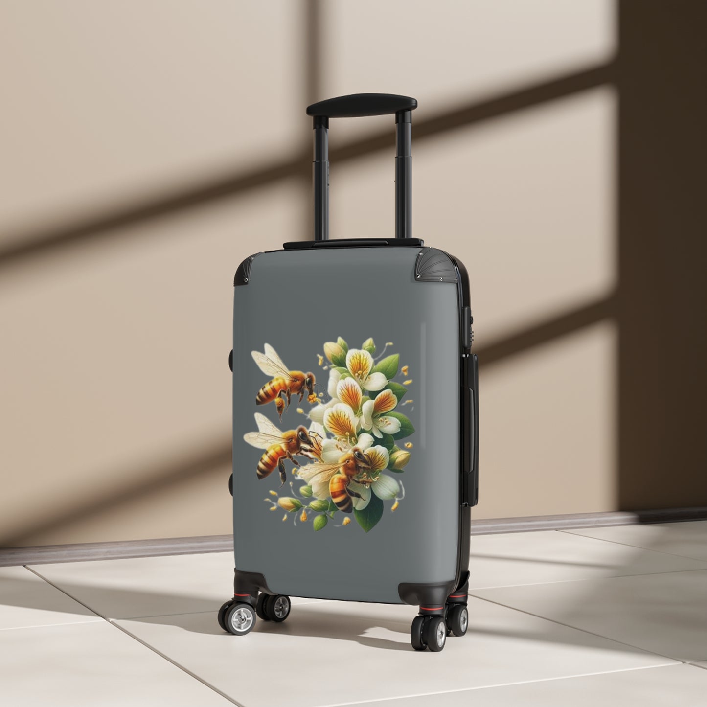 Bee Floral Design Suitcase