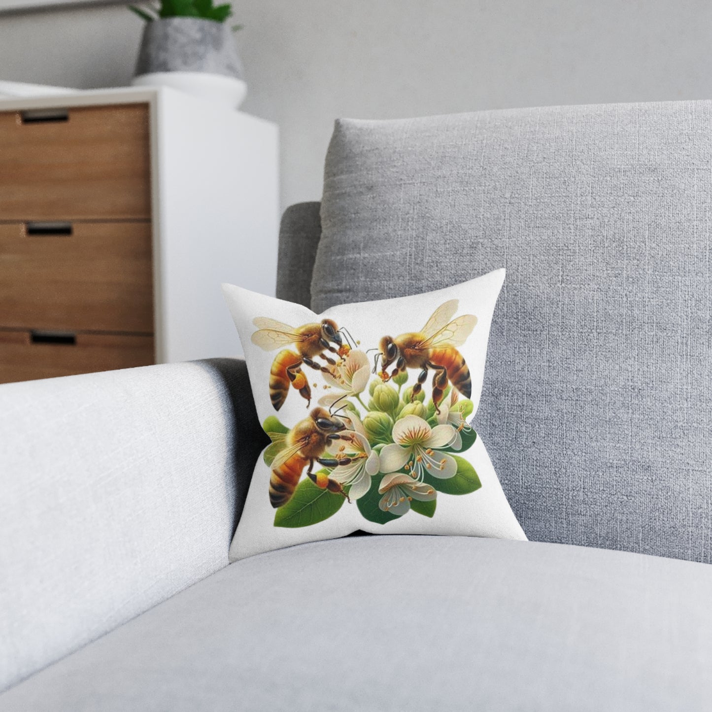 Bee Flower Pillow | Stylish Bee Flower Pillow Designs for Home Decor