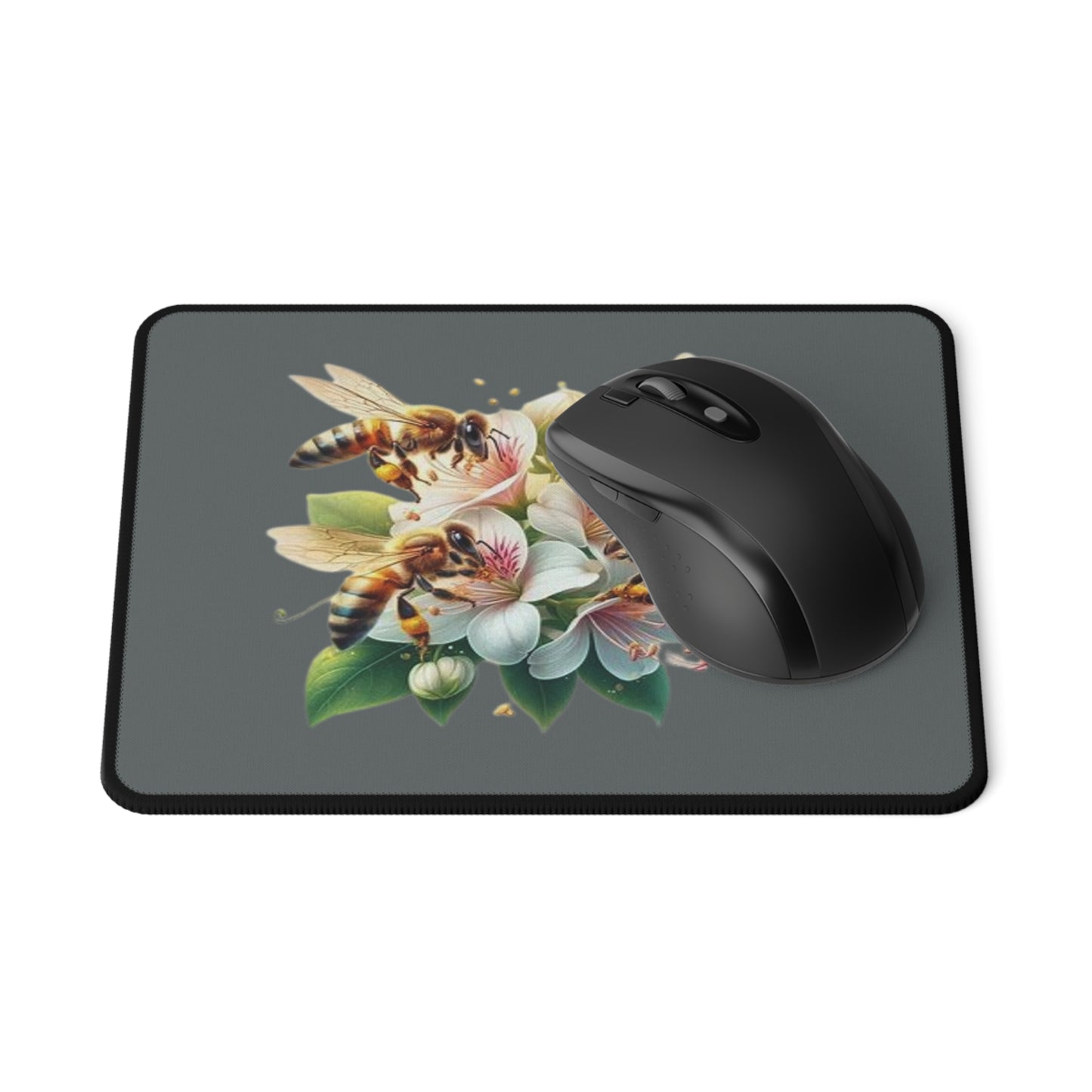 Floral Bee Mouse Pad