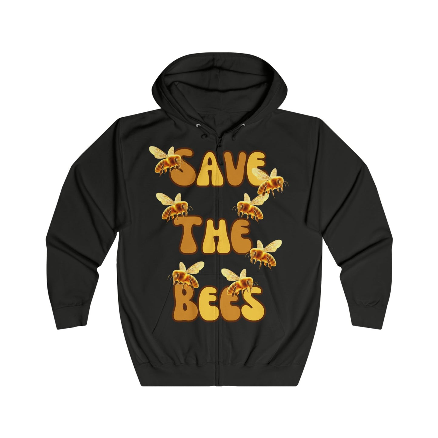 Save the Bees Full Zip Hoodie