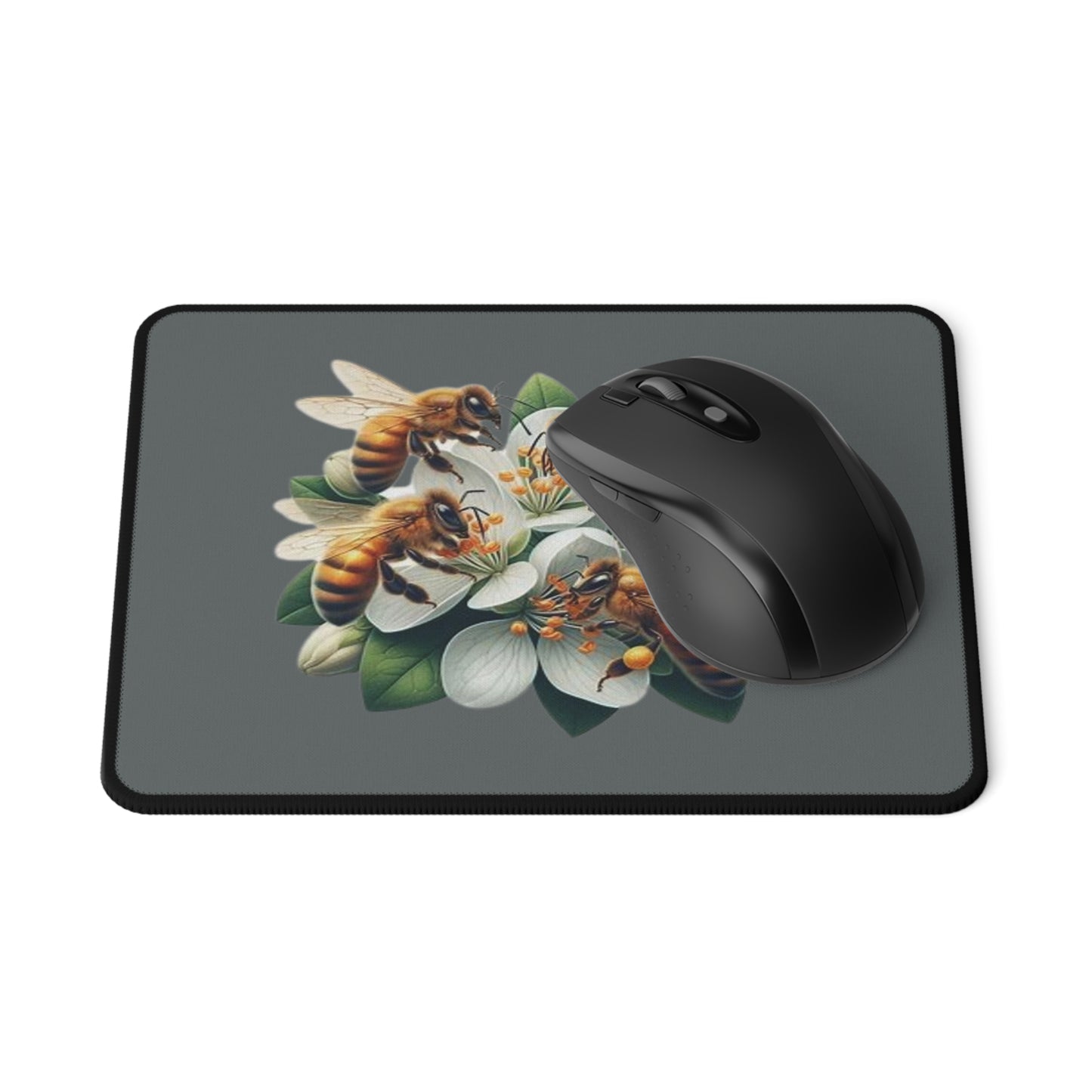 Floral Bee Mouse Pad