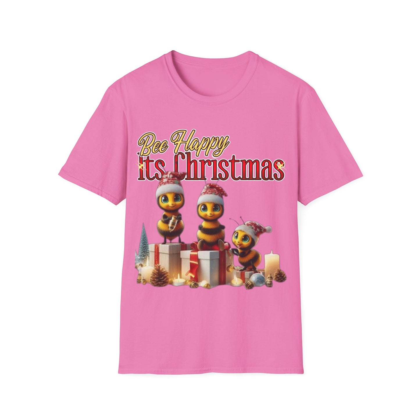 Bee Happy Its Christmas T-Shirt