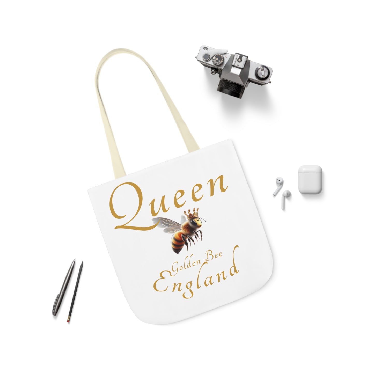 Queen Bee Canvas Tote Bag