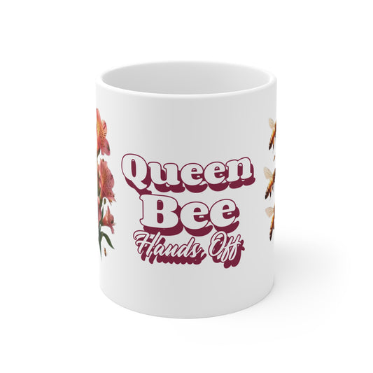 Queen Bee 11oz White Mug