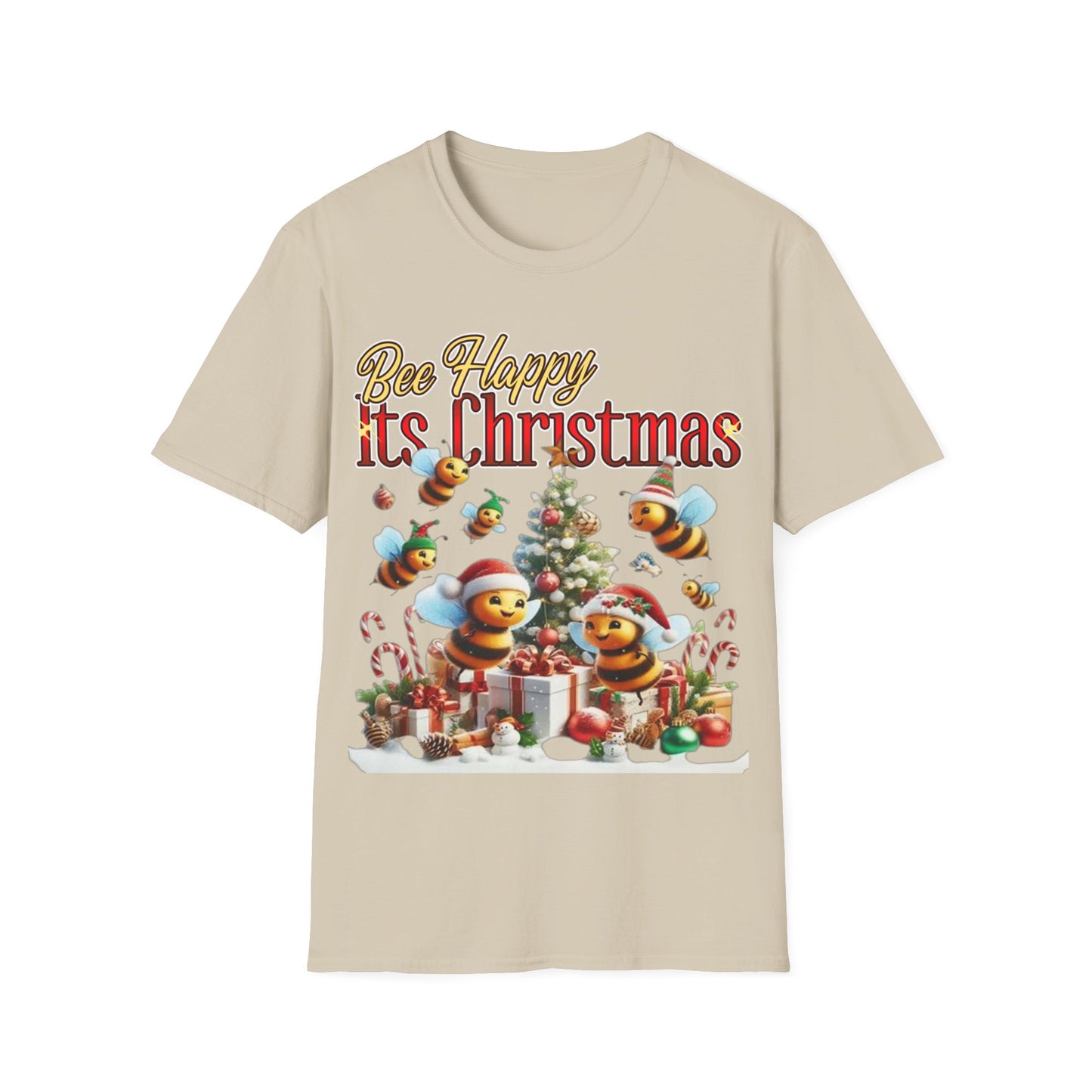 Bee Happy Its Christmas T-Shirt