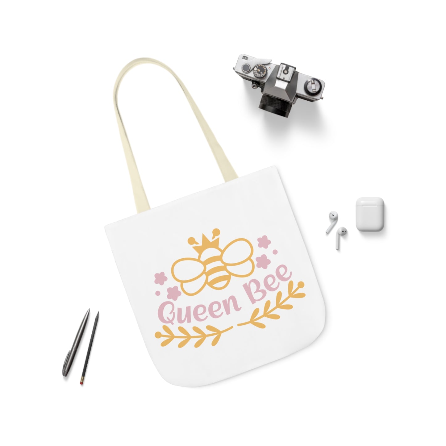 Queen Bee Canvas Tote Bag