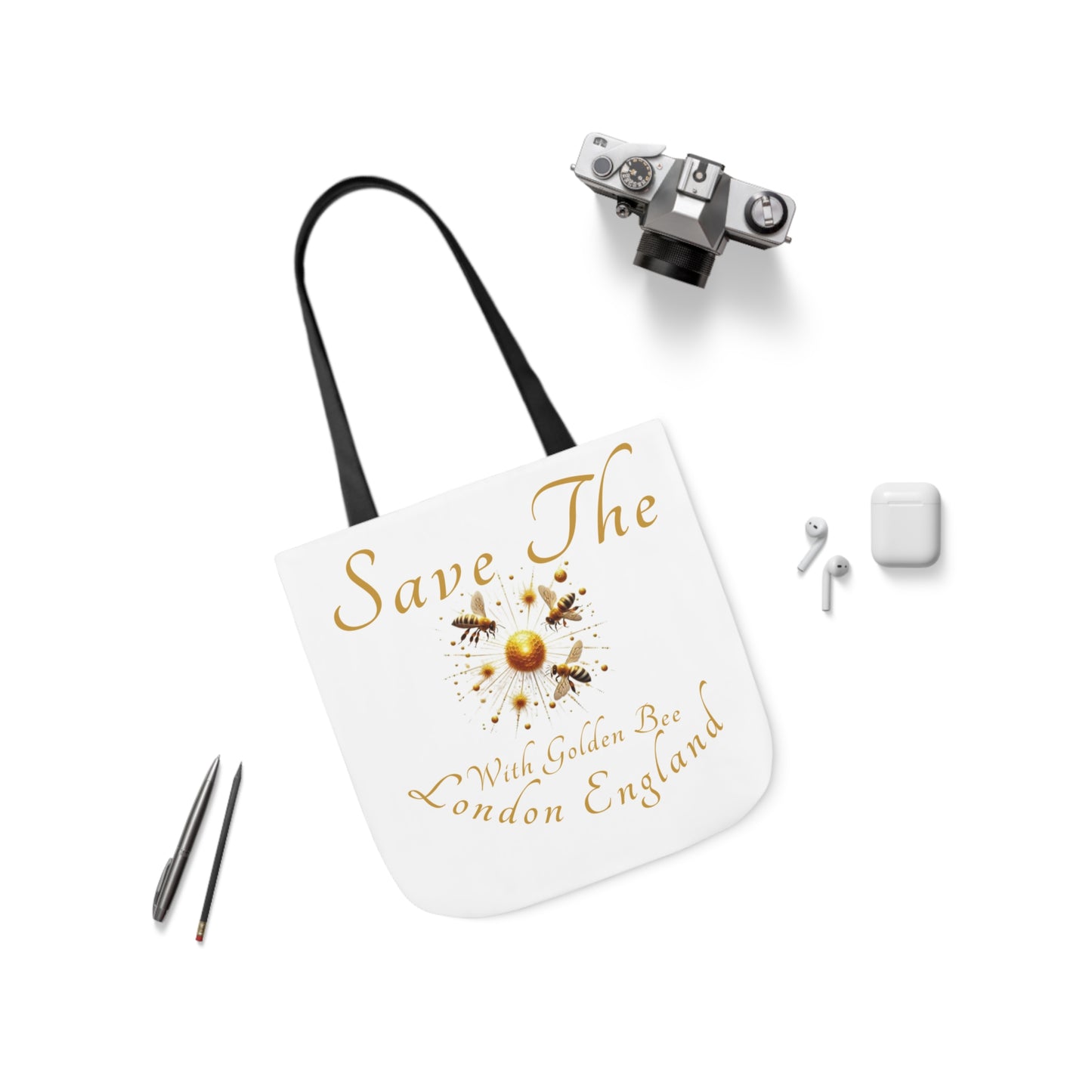 Save The Bees Canvas Tote Bag