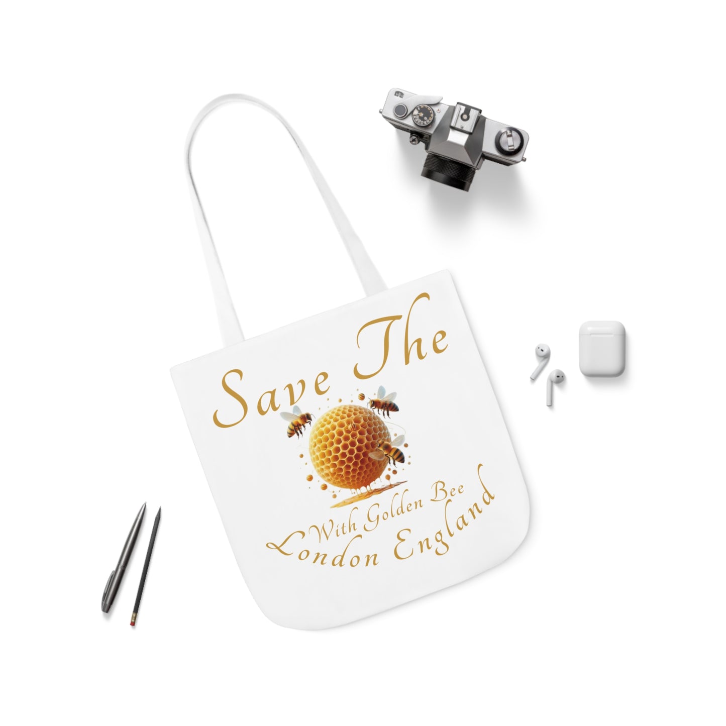 Save The Bees Canvas Tote Bag