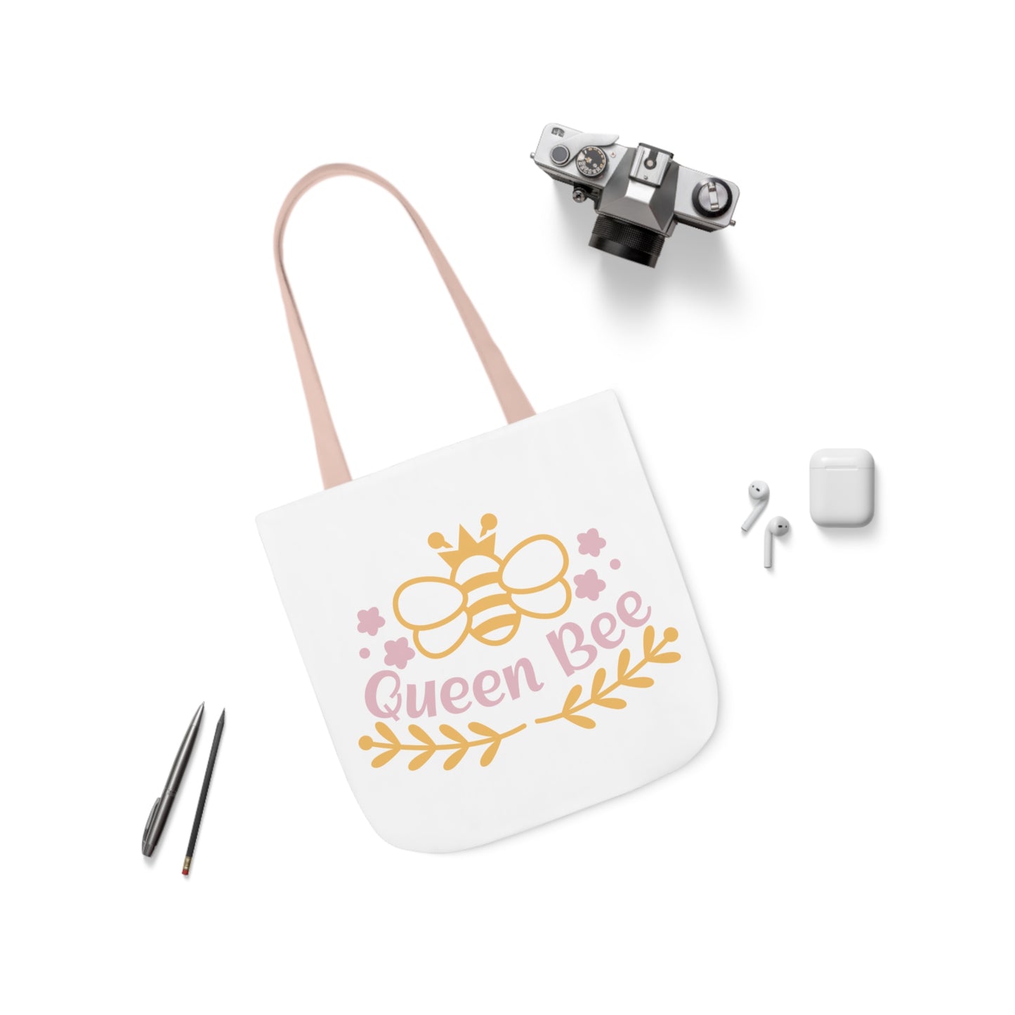 Queen Bee Canvas Tote Bag