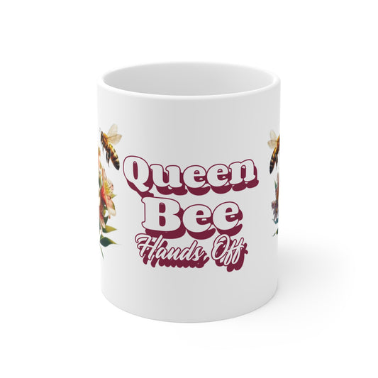 Queen Bee 11oz White Mug