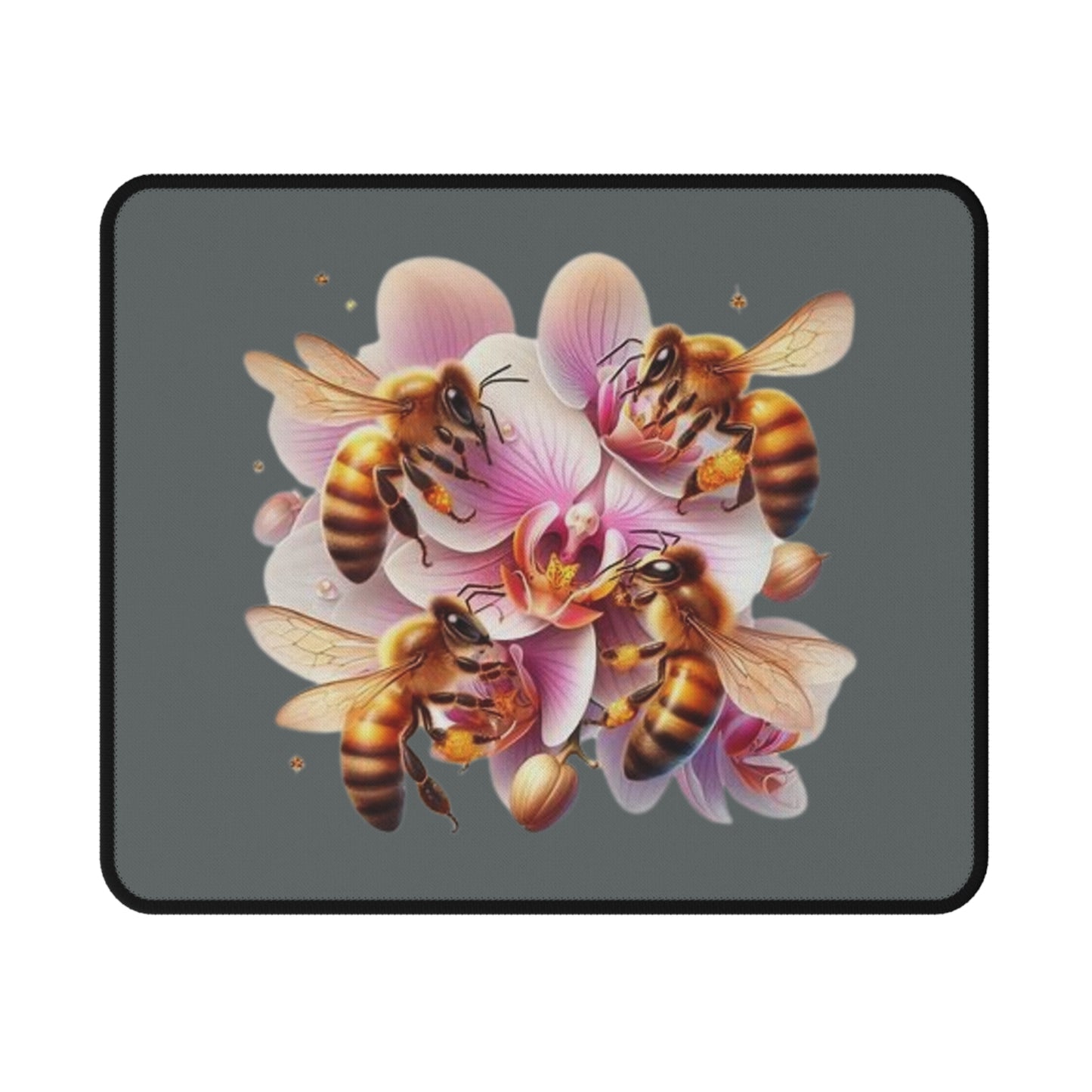 Floral Bee Mouse Pad