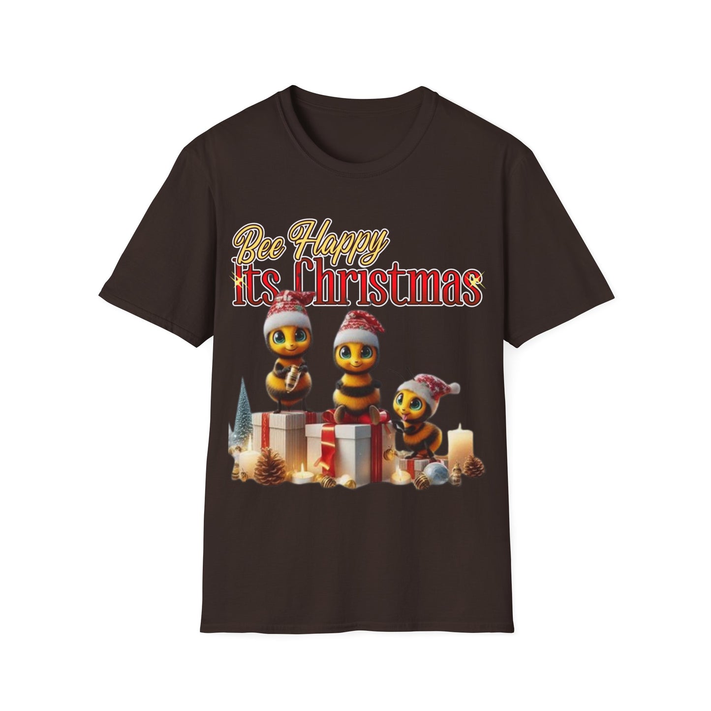 Bee Happy Its Christmas T-Shirt