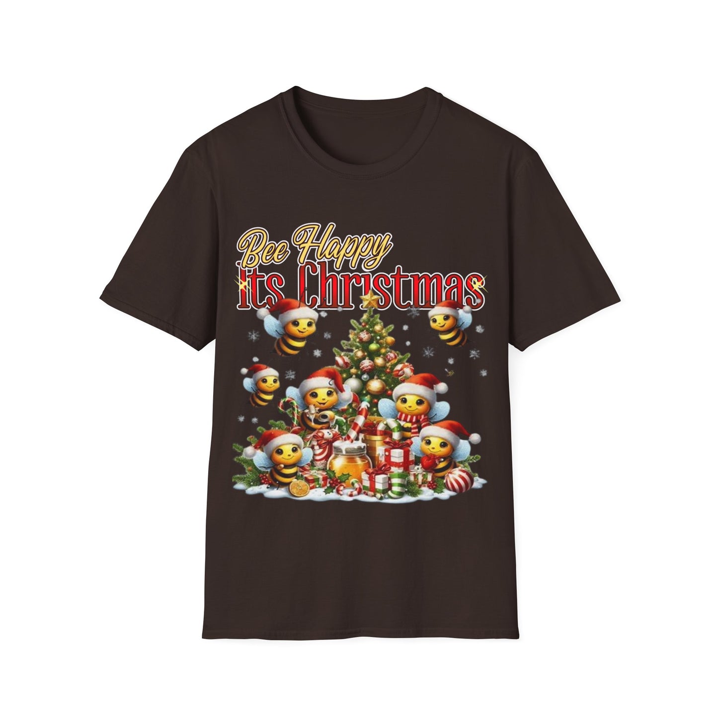 Bee Happy Its Christmas T-Shirt