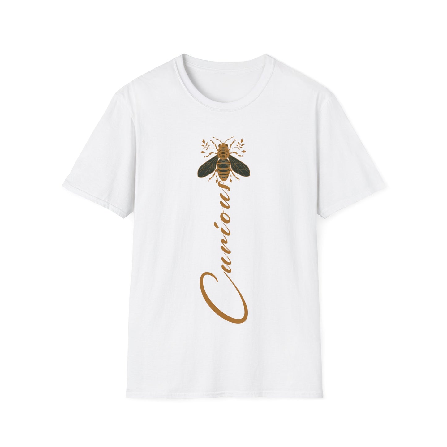 Bee Curious T-Shirt logo From CBBees.shop The Worlds Best Bee Themed Product Store