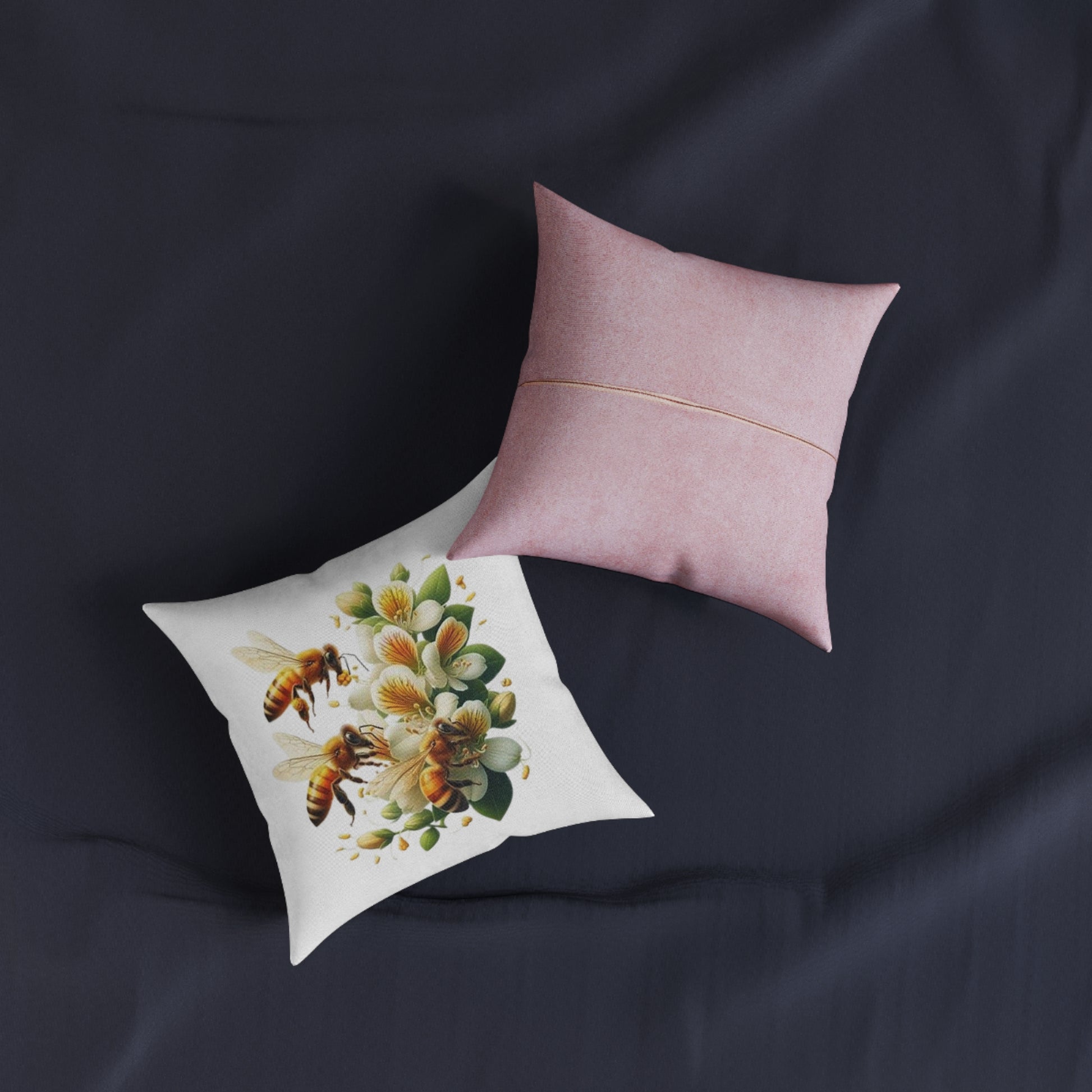 Bee Flower Pillow | Stylish Bee Flower Pillow Designs for Home Decor