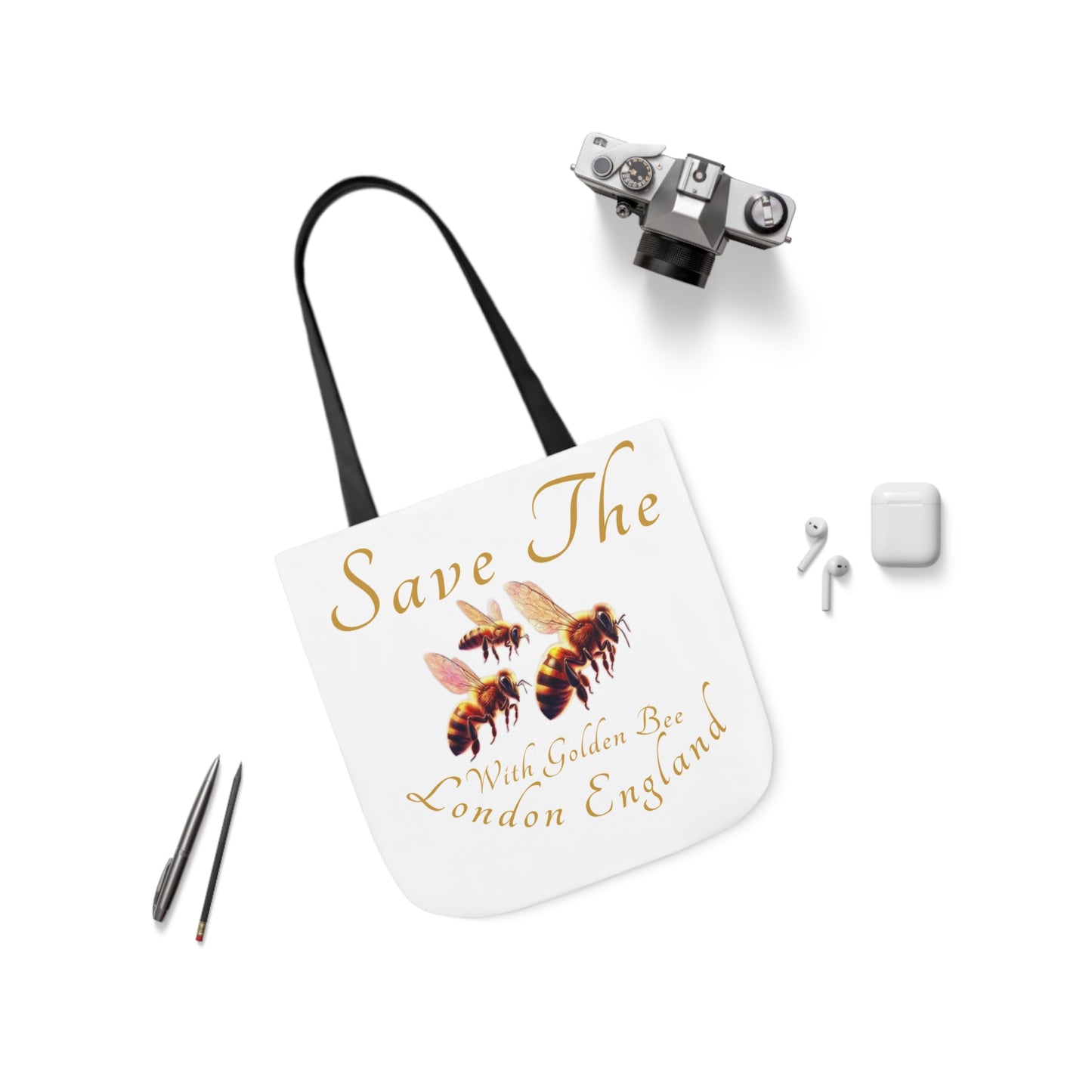 Save The Bees Canvas Tote Bag