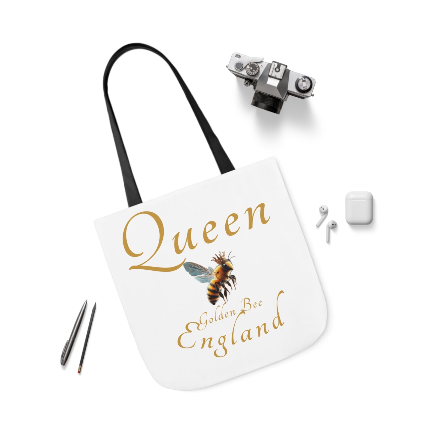 Queen Bee Canvas Tote Bag