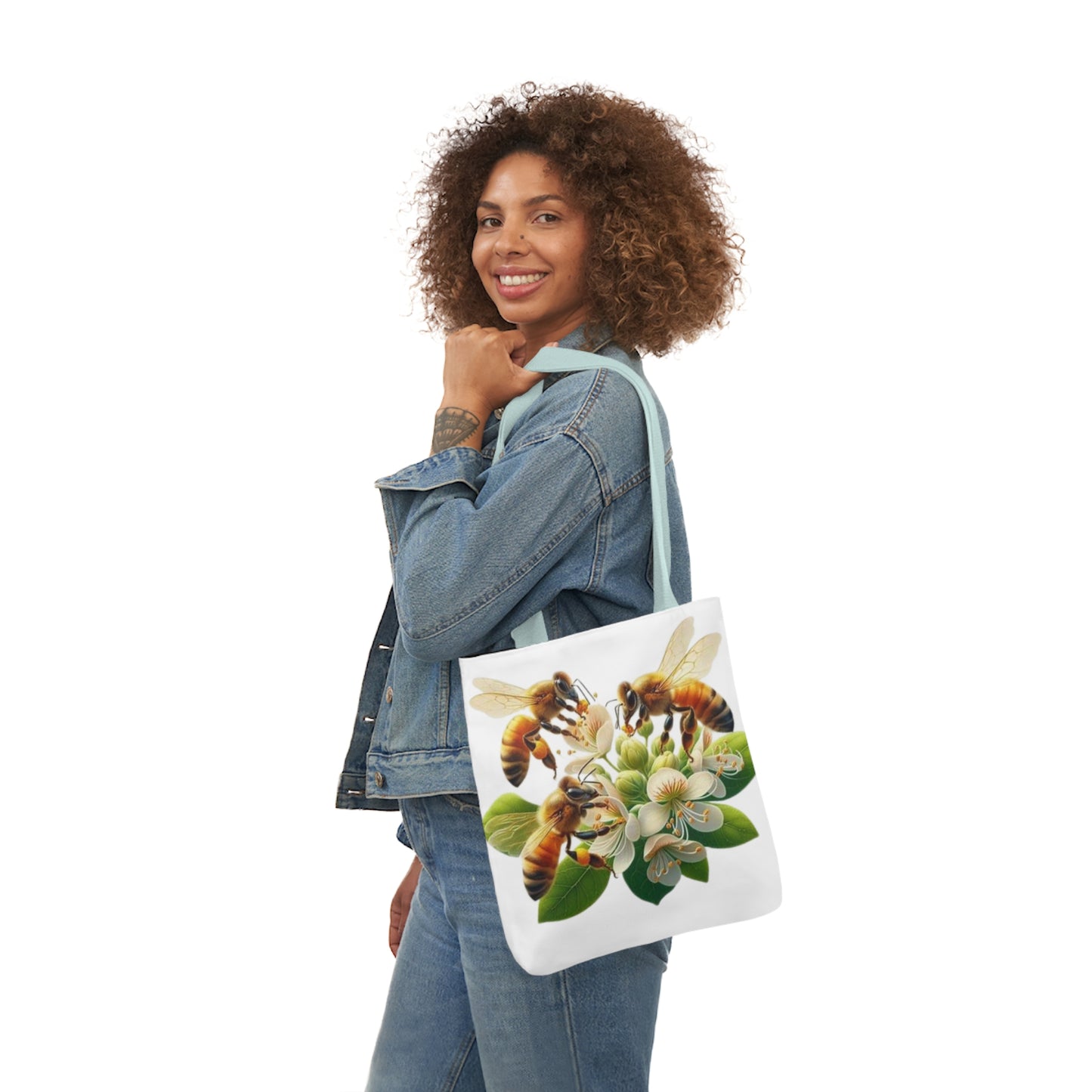 Bee-Inspired Canvas Tote Bag