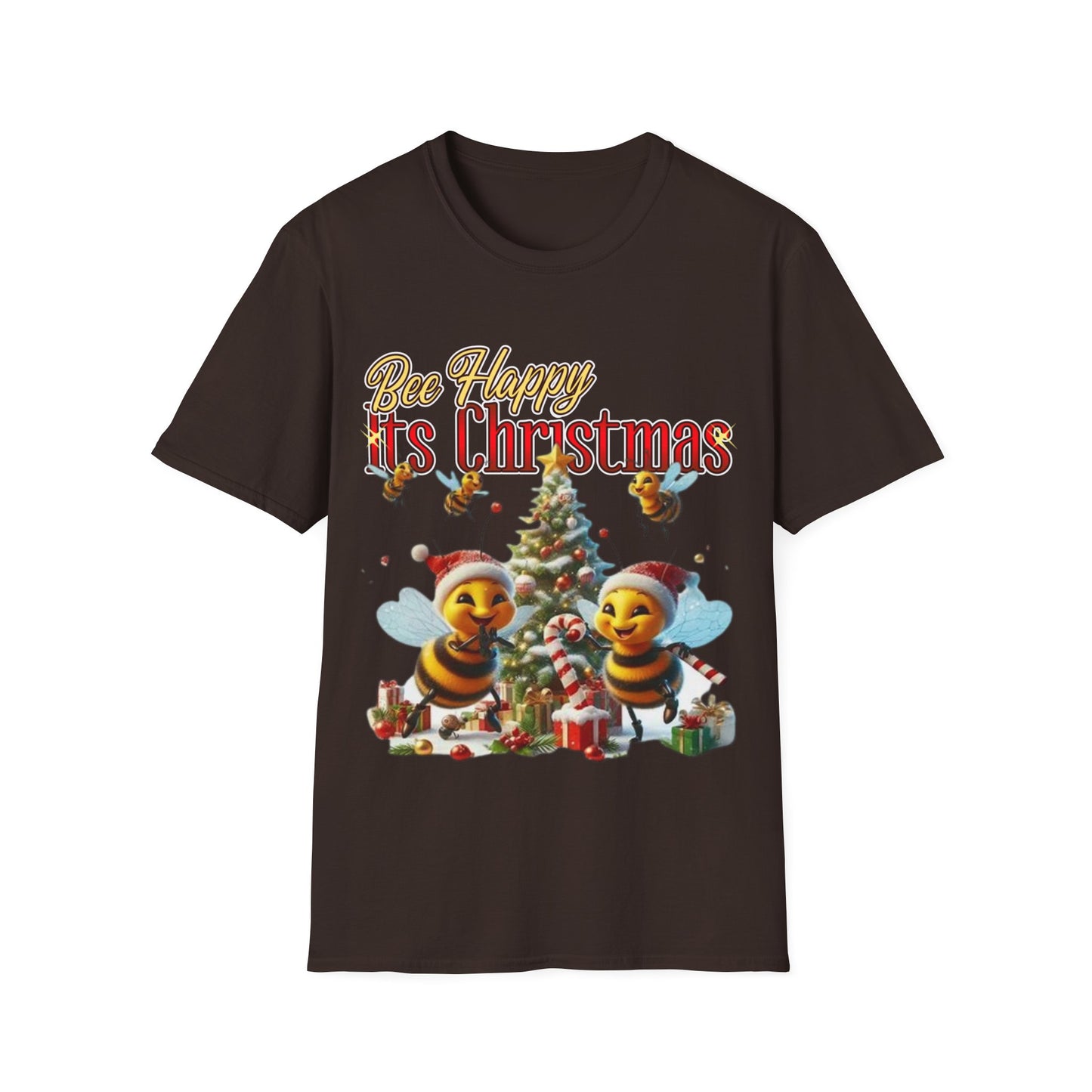 Bee Happy Its Christmas T-Shirt