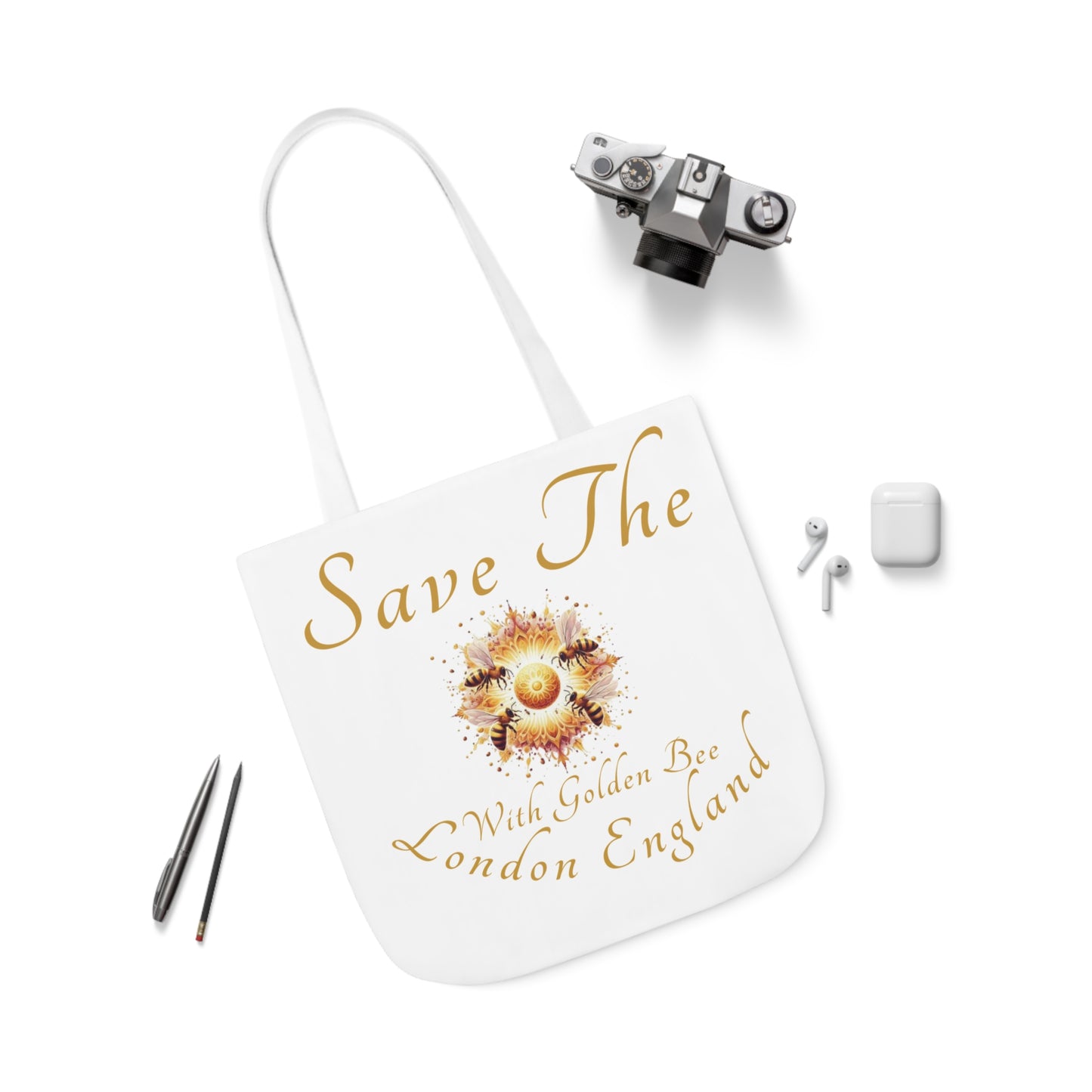 Save The Bees Canvas Tote Bag