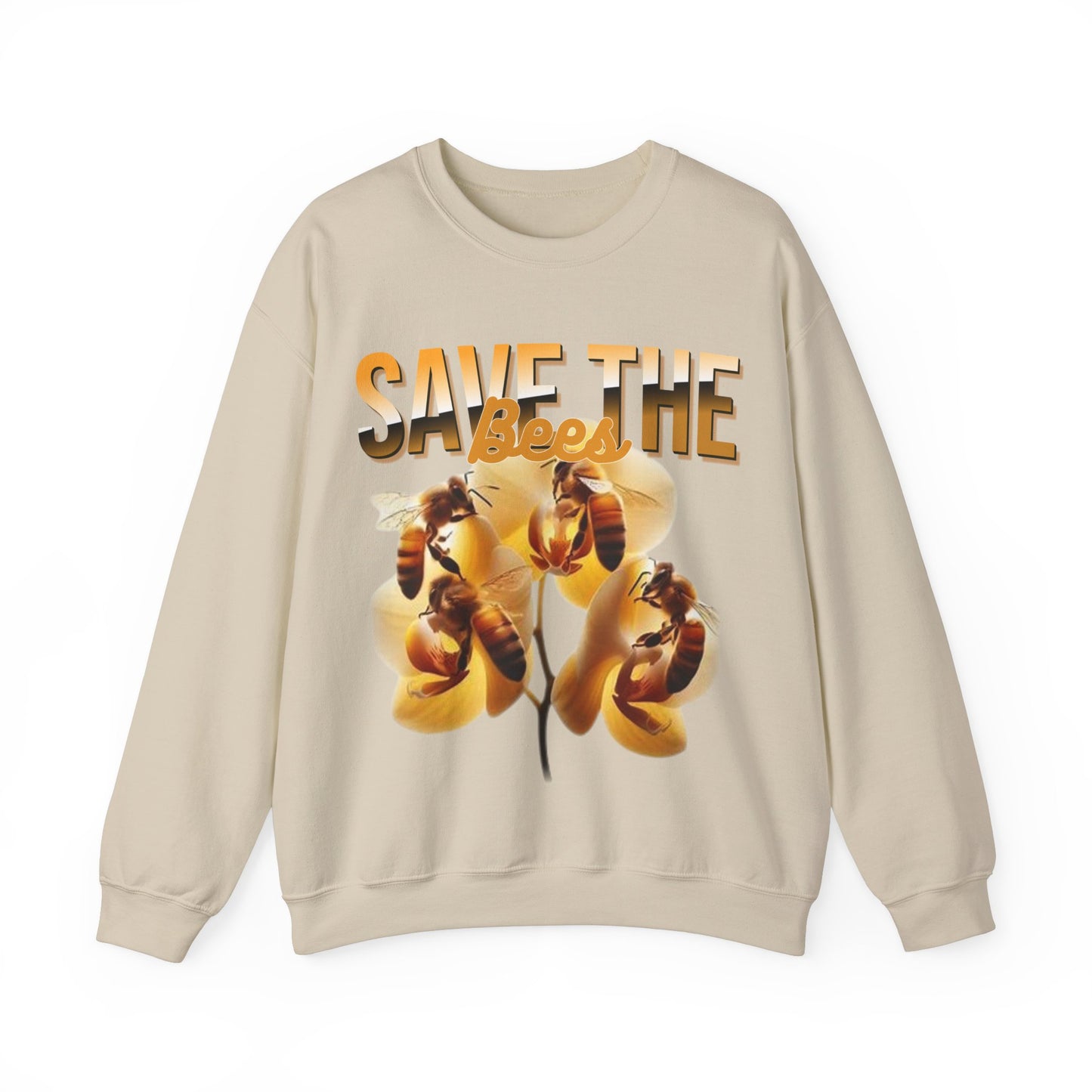 Save The Bees Unisex Crewneck Sweatshirt - Eco-Friendly Fashion