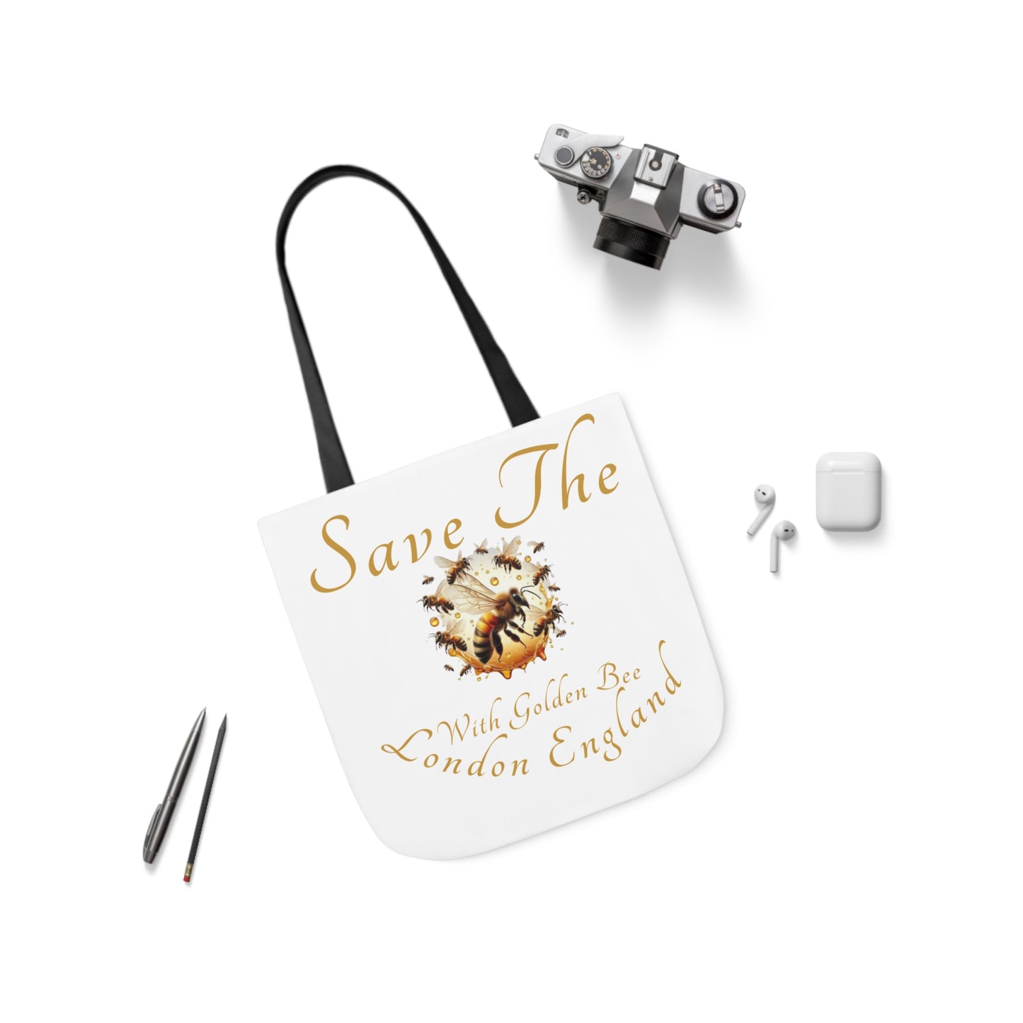 Save The Bees Canvas Tote Bag