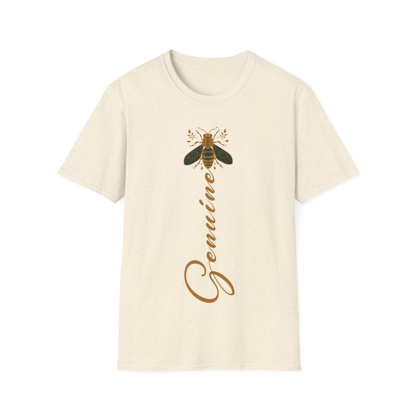 Bee Genuine T-Shirt - Cute Yellow Graphic Tee for Nature Lovers