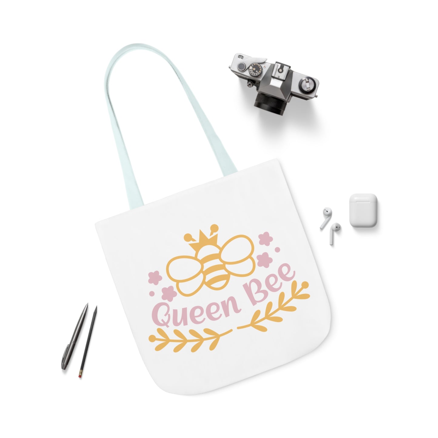 Queen Bee Canvas Tote Bag