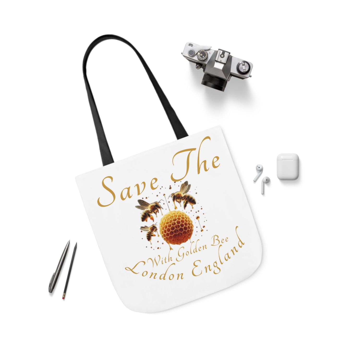 Save The Bees Canvas Tote Bag