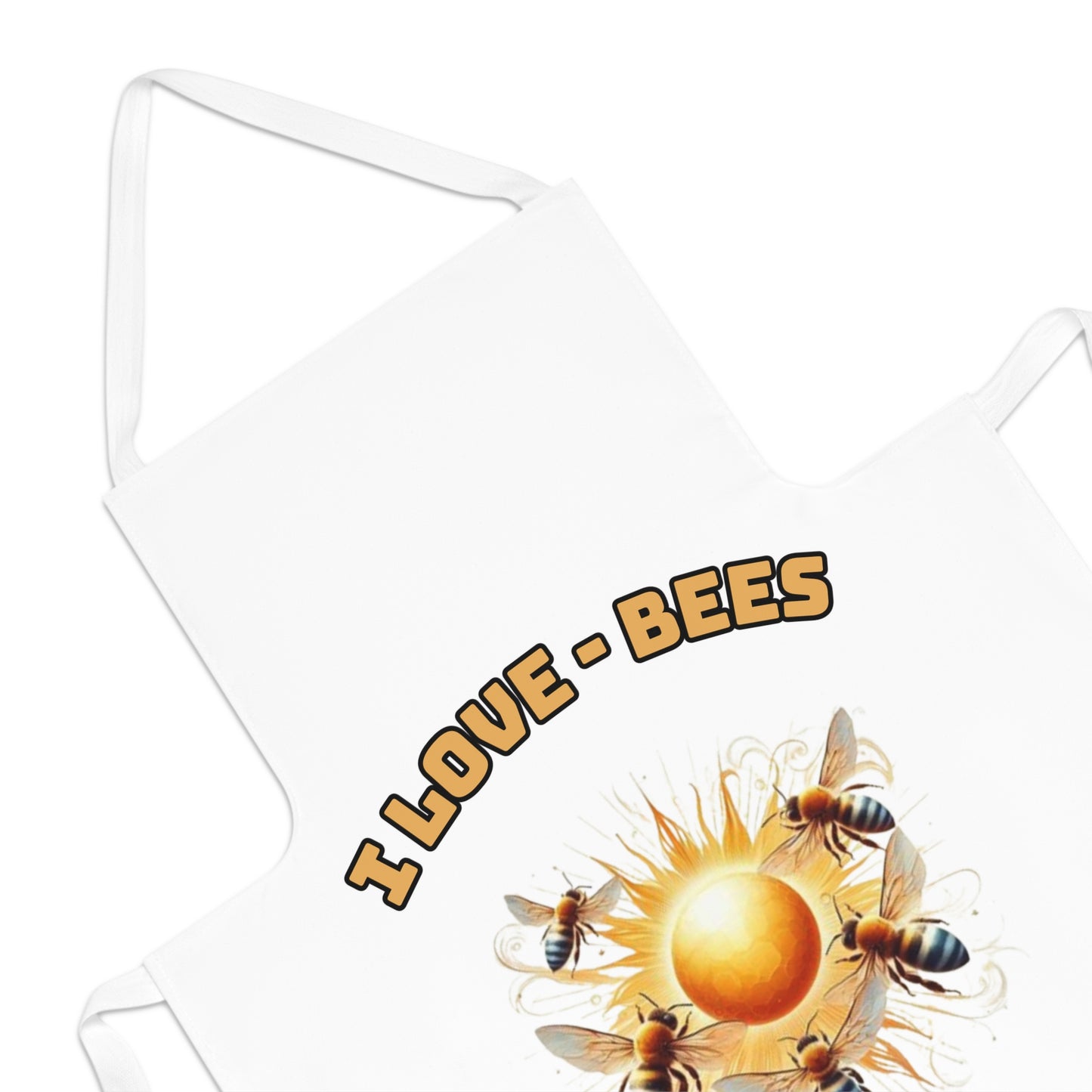 I Love Bees Adult Apron