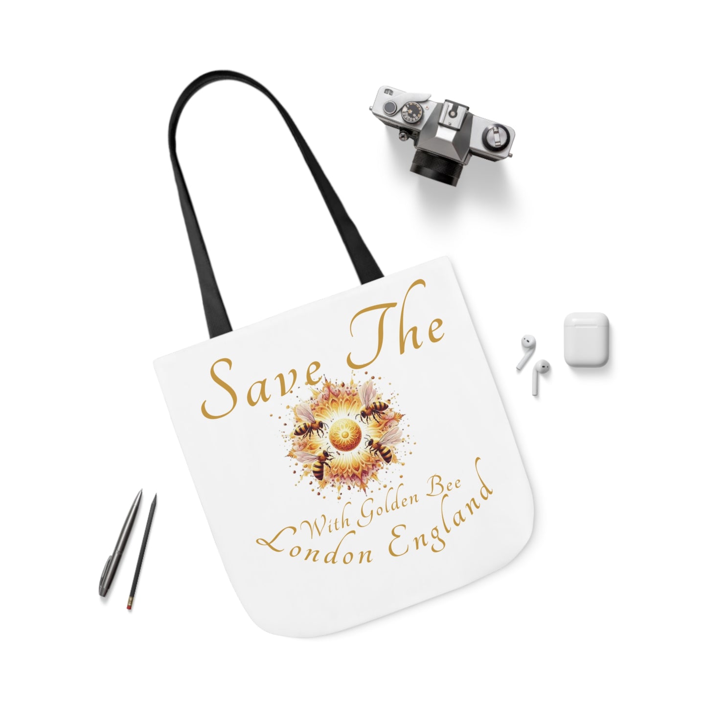 Save The Bees Canvas Tote Bag