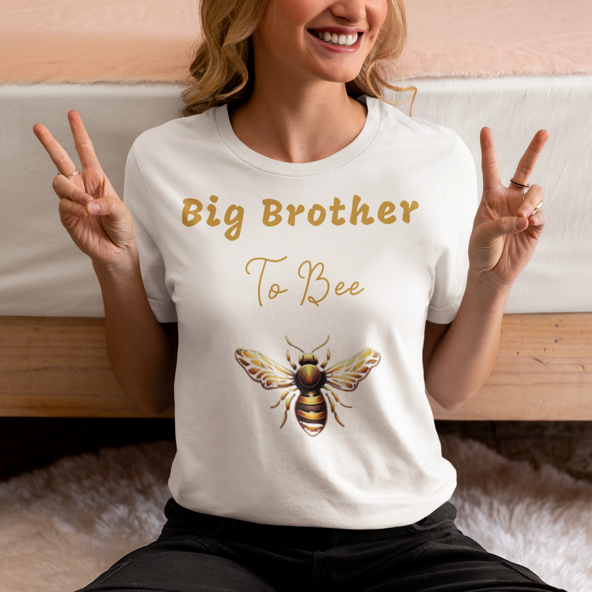 Big Brother To Be T-Shirt Bee themed products from CBBees.shop the worlds best bee themed store